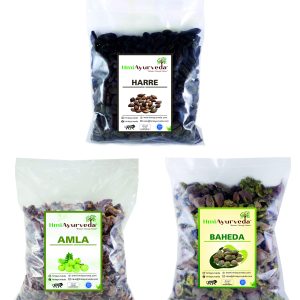 HMI Ayurveda Harad Amla Baheda Combo | Triphala | Digestive Care & Detox Ayurvedic Formula-300 gm