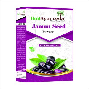 HMI Ayurveda Pure Jamun Seed Powder | Sugar Control | Digestive Health | 100% Natural Herbal Supplement-200 gm