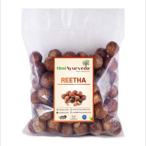 HMI Ayurveda Dry Reetha Whole | Natural Soapnut | Chemical-Free Hair Cleanser & Home Care-500 gm